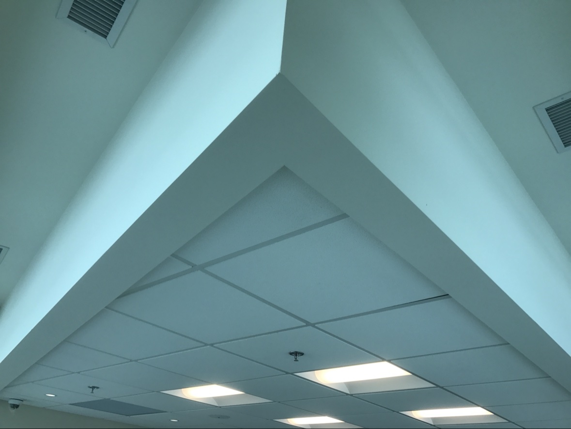 Ceiling bulkhead detail