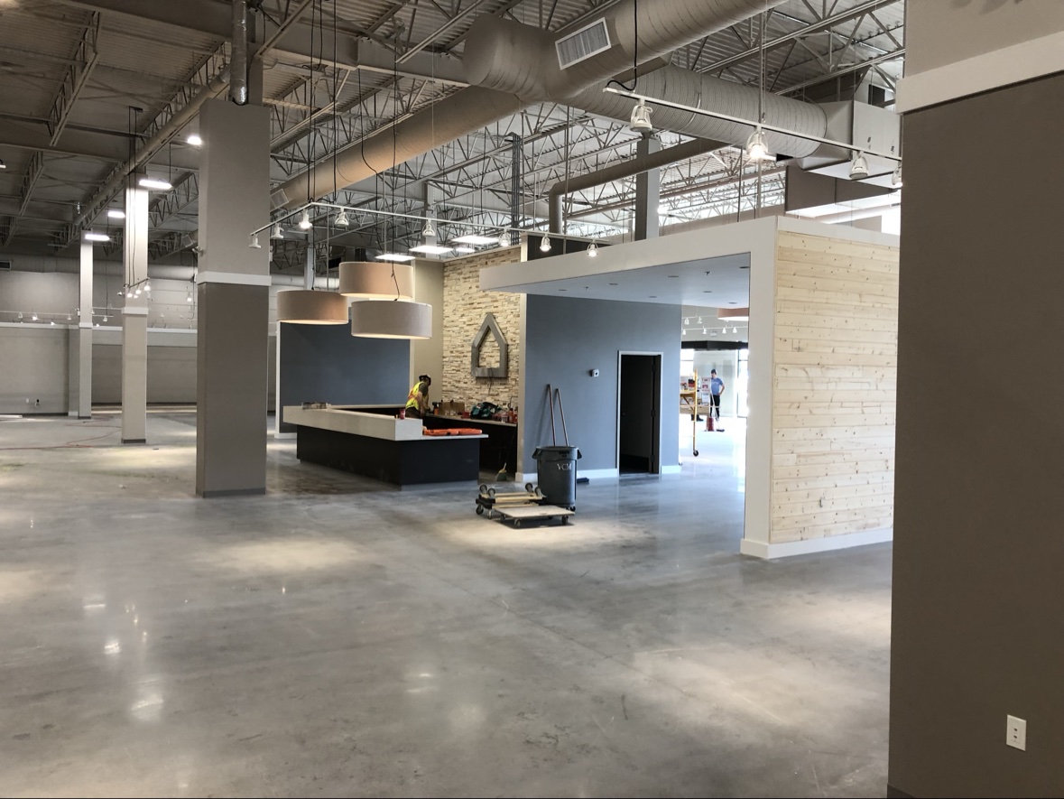 Finished commercial interior