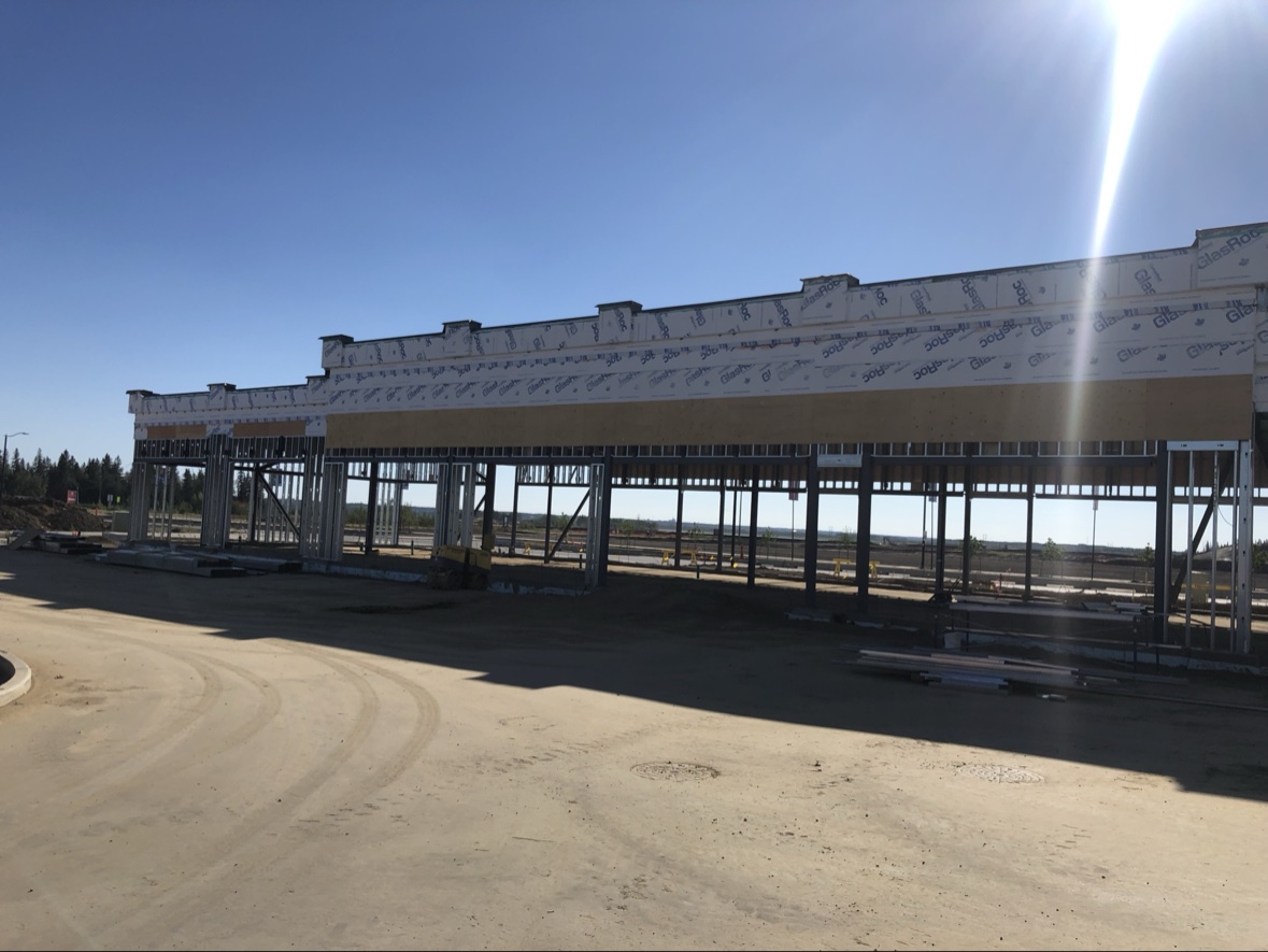 Steel framing with exterior sheathing