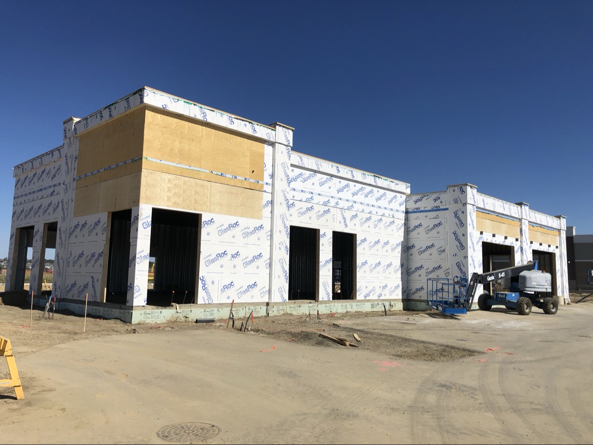 Commercial building under construction